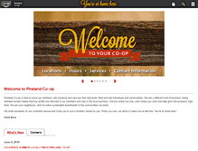 Tablet Screenshot of pinelandcoop.com